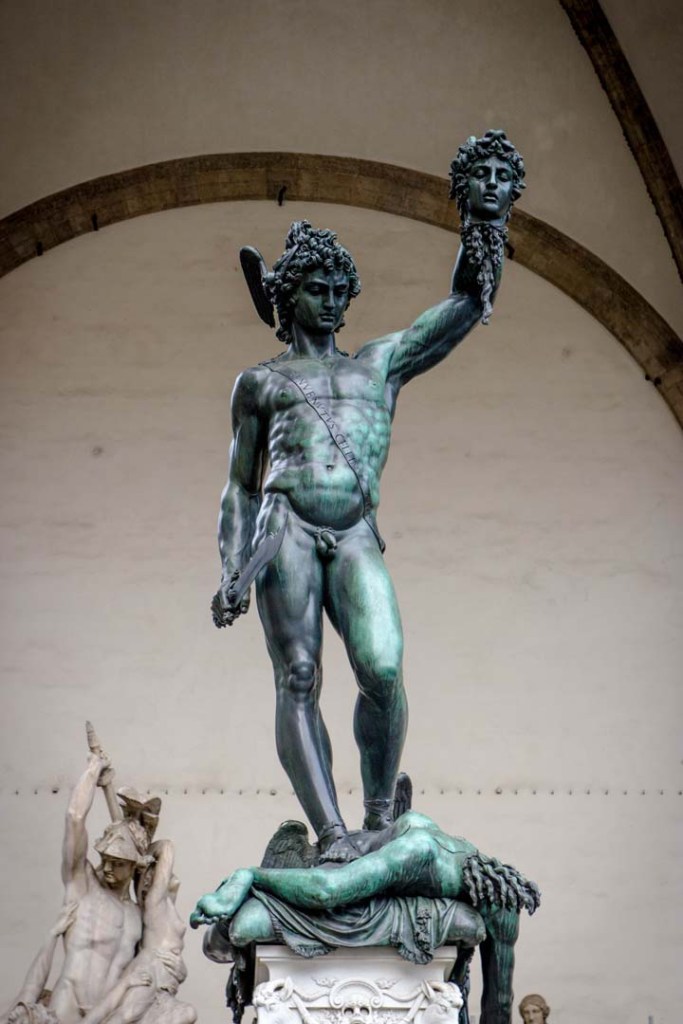 Perseus by Benvenuto Cellini, portraying the Greek hero with Medusa's severed head